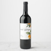 Ze Vond Haar Hoofdknijper Bruidsdouche Wijn Etiket (Voorkant)