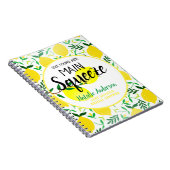 Ze vond haar hoofdknijper citroenen bruidsdouche notitieboek (Rechterzijde)