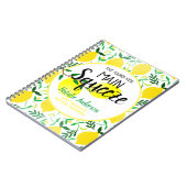 Ze vond haar hoofdknijper citroenen bruidsdouche notitieboek (Linkerzijde)