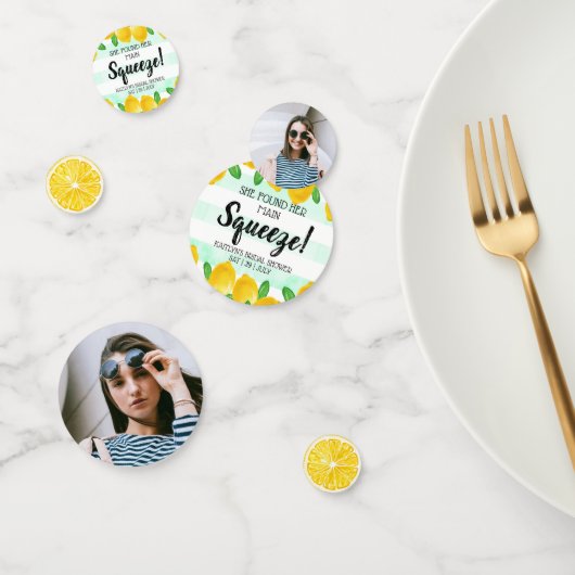 Ze vond haar hoofdlemoen bruidsfeest confetti (Groep)