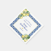 Ze vond haar hoofdlemoen bruiloft servet (Hoek)