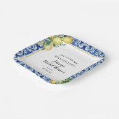 Ze vond haar hoofdlemoen bruiloftsdans papieren bordje (Gebogen)