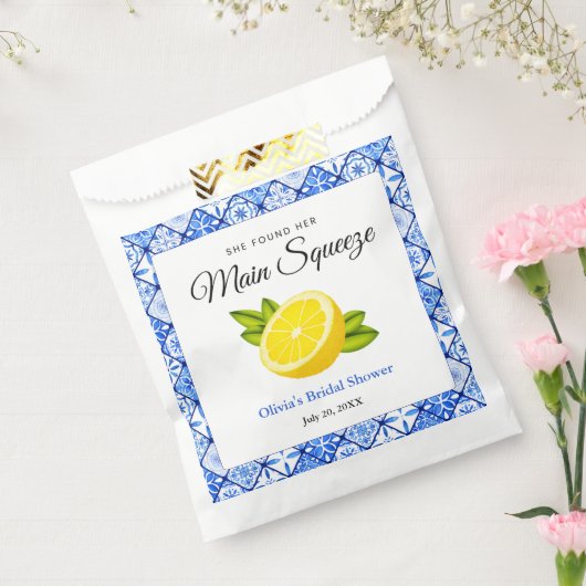 Ze vond haar hoofdlemoen bruiloftsdouche bedankzakje (Gezegeld)