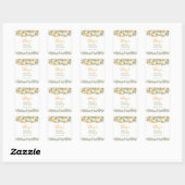 Ze Vond Haar Hoofdlemoen Bruiloftsfeest Vierkante Sticker (Vel)