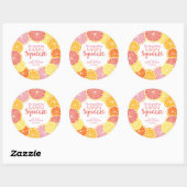 Ze Vond Haar Hoofdliefde Bruiloftsborrel Ronde Sticker (Vel)