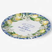 Ze Vond Haar Hoofdpers Lemon Bruiloftsfeest Papieren Bordje (Gekanteld)