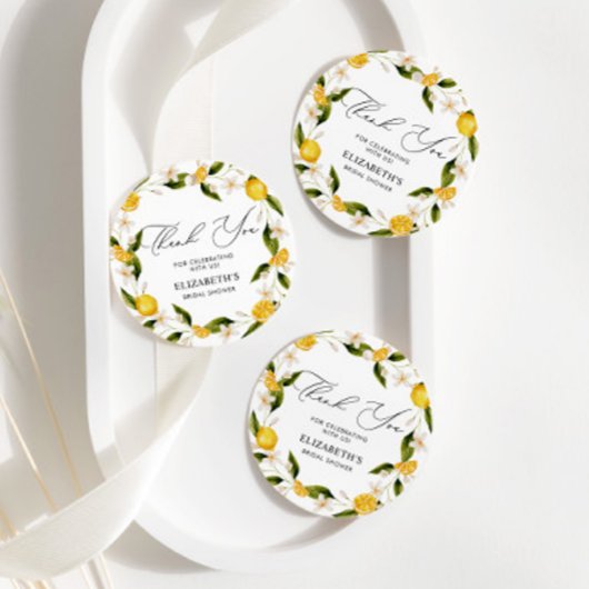 Ze vond haar hoofdpers Lemons Bruidsmeisjesfeest Bedankjes Labels