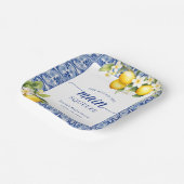 Ze vond haar hoofdpers limoenen bruidsfeest papieren bordje (Gebogen)