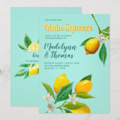 Ze vond haar hoofdpleidooi Lemon Engagement Party Kaart (Voorkant / Achterkant)