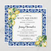 Ze vond haar hoofdplein Lemon Bridal Luncheon Kaart (Voorkant / Achterkant)