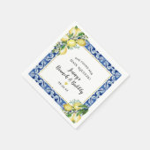 Ze vond haar hoofdplein Lemon Brunch Bubble Servet (Hoek)