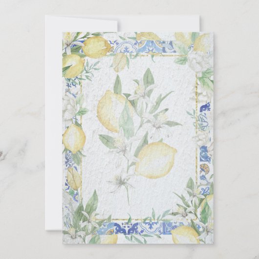 Ze vond haar hoofdplein Lemon Brunch en brak Kaart (Achterkant)