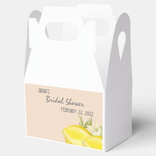 Ze vond haar hoofdplein, Lemon Theme Bedankdoosjes (Geopend)