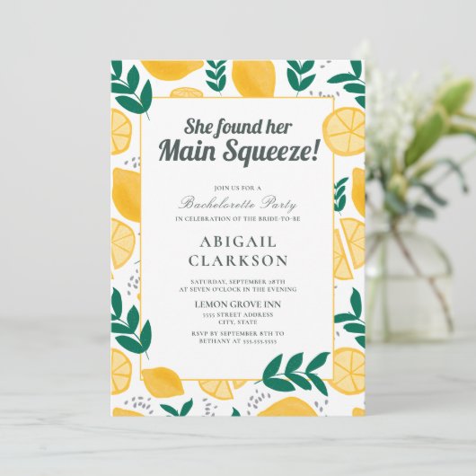 Ze vond haar hoofdplein voor Bachelorette Party In Kaart (Staand voorkant)