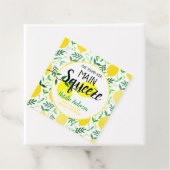 Ze vond haar hoofdpleister van Gele Lemons Bridal  Bedankjes Labels (In situ)