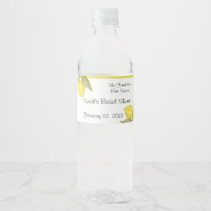 Ze vond haar hoofdpleister voor aangepaste waterfl waterfles etiket