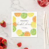 Ze Vond Haar Hoofdprijs Citrus Bruiloftsborrel Servet (Insitu)