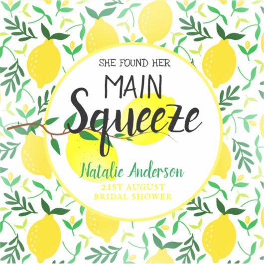 Ze vond haar hoofdrol Citroen Bruidsfeest Sticker (Voorkant)