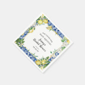 Ze vond haar hoofdthema Lemon Bruiloftsshower Servet (Hoek)