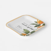 Ze Vond Haar Hoofdverdriet Bruiloftsborrel Papieren Bordje (Gebogen)