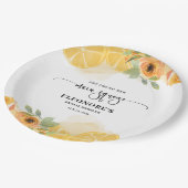 Ze vond haar knijp Vrijgezellenfeest Papieren Bordje (Gekanteld)