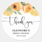 Ze vond haar knijp Vrijgezellenfeest Ronde Sticker (Voorkant)