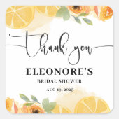 Ze vond haar knijp Vrijgezellenfeest Vierkante Sticker (Voorkant)