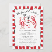 Ze vond haar kreeft Vrijgezellenfeest Kaart (Voorkant)