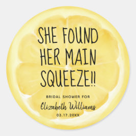 Ze vond haar leemon Slice Ronde Sticker