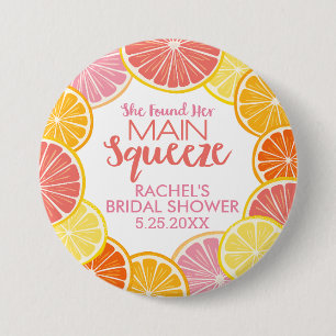Ze vond haar Main Squeeze Bruidsdouche Ronde Button 7,6 Cm