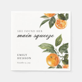 Ze vond haar Main Squeeze Bruidsuitnodiging Servet