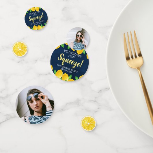 Ze vond haar Main Squeeze citroen bruiloftsfeest Confetti (Groep)