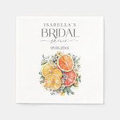 Ze vond haar Main Squeeze Citrus Bruidsmeisjesfees Servet (Voorkant)