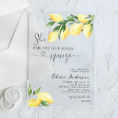 Ze vond haar Main Squeeze Vrijgezellenfeest Acryl Uitnodigingen