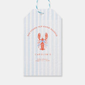 Ze vond haar Maine Squeeze Bruiloftsborrel Cadeaulabel (Achterkant)