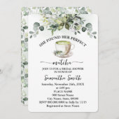 Ze vond haar Matcha Vrijgezellenfeest Eucalyptus Kaart (Voorkant / Achterkant)