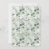 Ze vond haar Matcha Vrijgezellenfeest Eucalyptus Kaart (Achterkant)