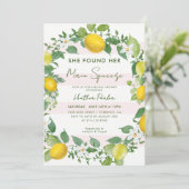 Ze vond haar Min Squeeze Citrus Vrijgezellenfeest Kaart (Staand voorkant)