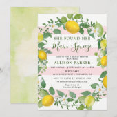 Ze vond haar Min Squeeze Lemon Bruiloftsfeest Kaart (Voorkant / Achterkant)