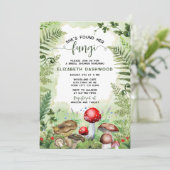 Ze vond haar paddenstoelenbos Vrijgezellenfeest Kaart (Staand voorkant)