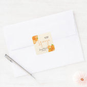 Ze vond haar perfecte bruiloft Bridal Shower Vierkante Sticker (Envelop)