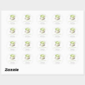 Ze vond haar perfecte matcha Bruids douche Ronde Sticker (Vel)