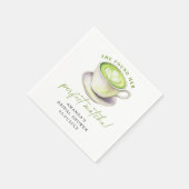 Ze vond haar perfecte matcha Bruids douche Servet (Hoek)