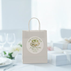 Ze vond haar perfecte Matcha Bruidsdouche Ronde Sticker