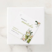 Ze Vond Haar Perfecte Matcha Bruidsuitnodiging Bedankjes Labels (In situ)