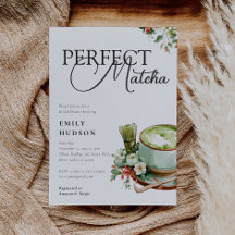 Ze Vond Haar Perfecte Matcha Bruidsuitnodiging Fee