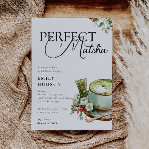 Ze Vond Haar Perfecte Matcha Bruidsuitnodiging Fee Kaart