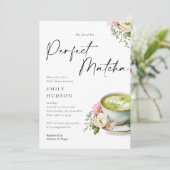 Ze Vond Haar Perfecte Matcha Bruidsuitnodiging Fee Kaart (Staand voorkant)