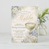 Ze Vond Haar Perfecte Matcha Bruidsuitnodiging Kaart (Staand voorkant)