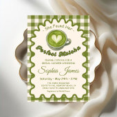 Ze Vond Haar Perfecte Matcha Bruidsuitnodiging Kaart